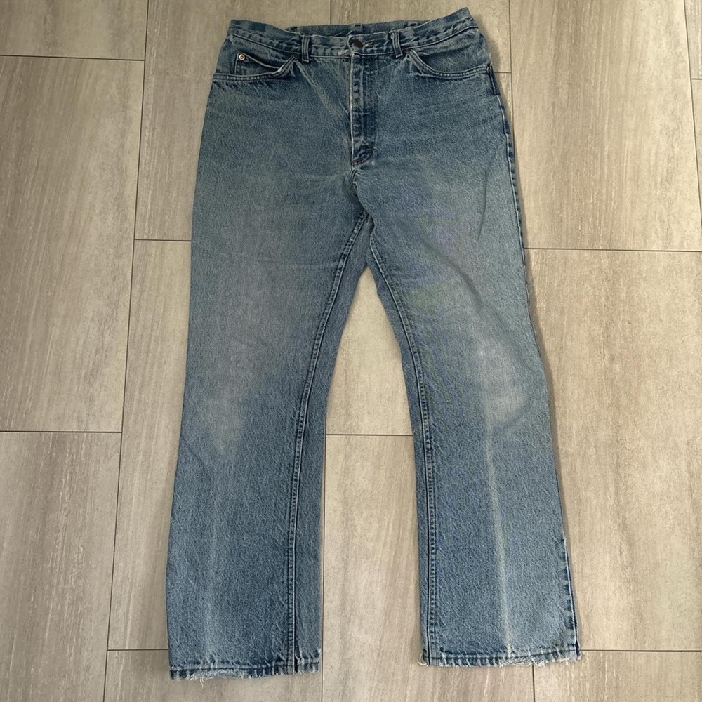 Vintage Men's Lee Jeans Light Blue Wash 36X32